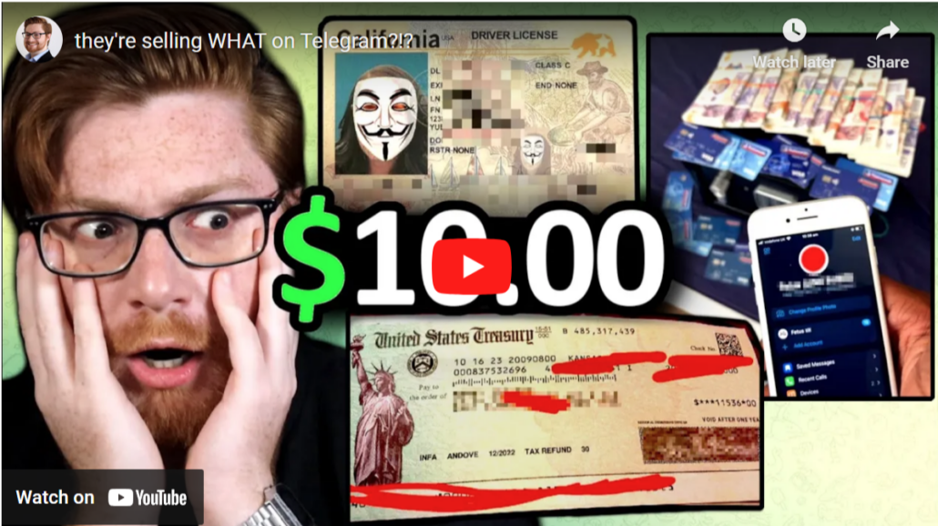 they're selling WHAT on Telegram?!?